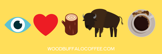 I LOVE Wood Buffalo Coffee Bumper Stickers